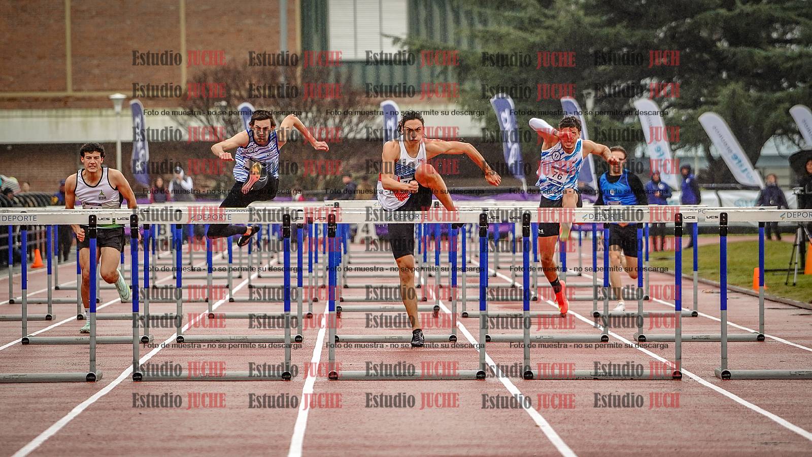 Fotos de los 110 m con vallas de varones - FINAL