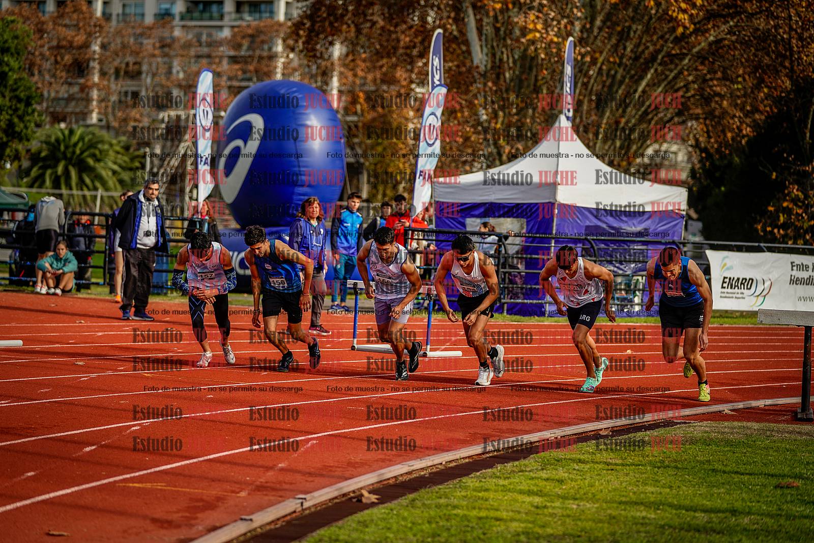 Fotos de los 1500 m llanos de varones - decatlón 10