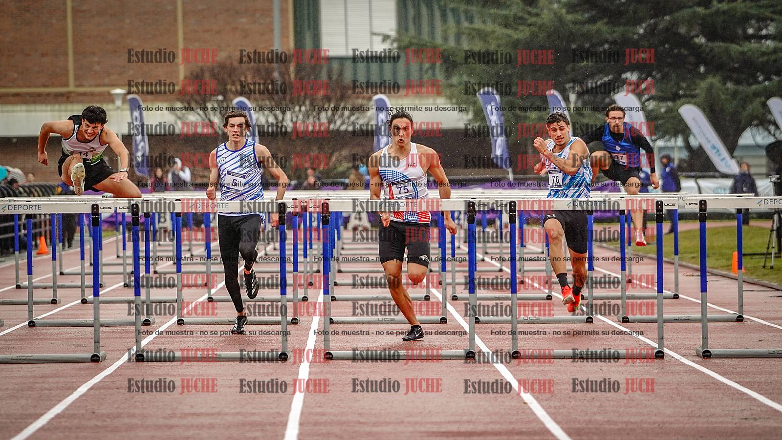 Fotos de los 110 m con vallas de varones - FINAL