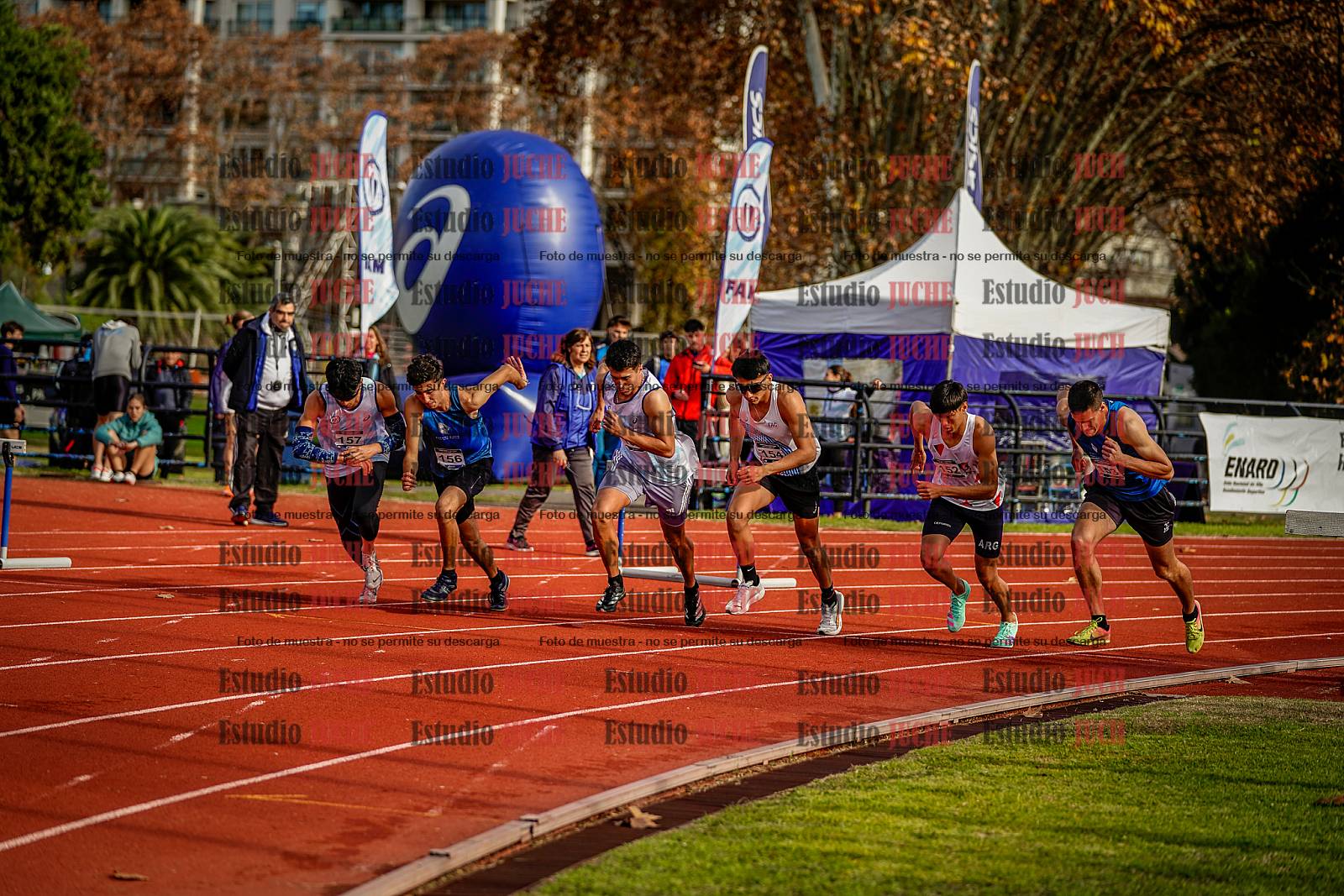 Fotos de los 1500 m llanos de varones - decatlón 10
