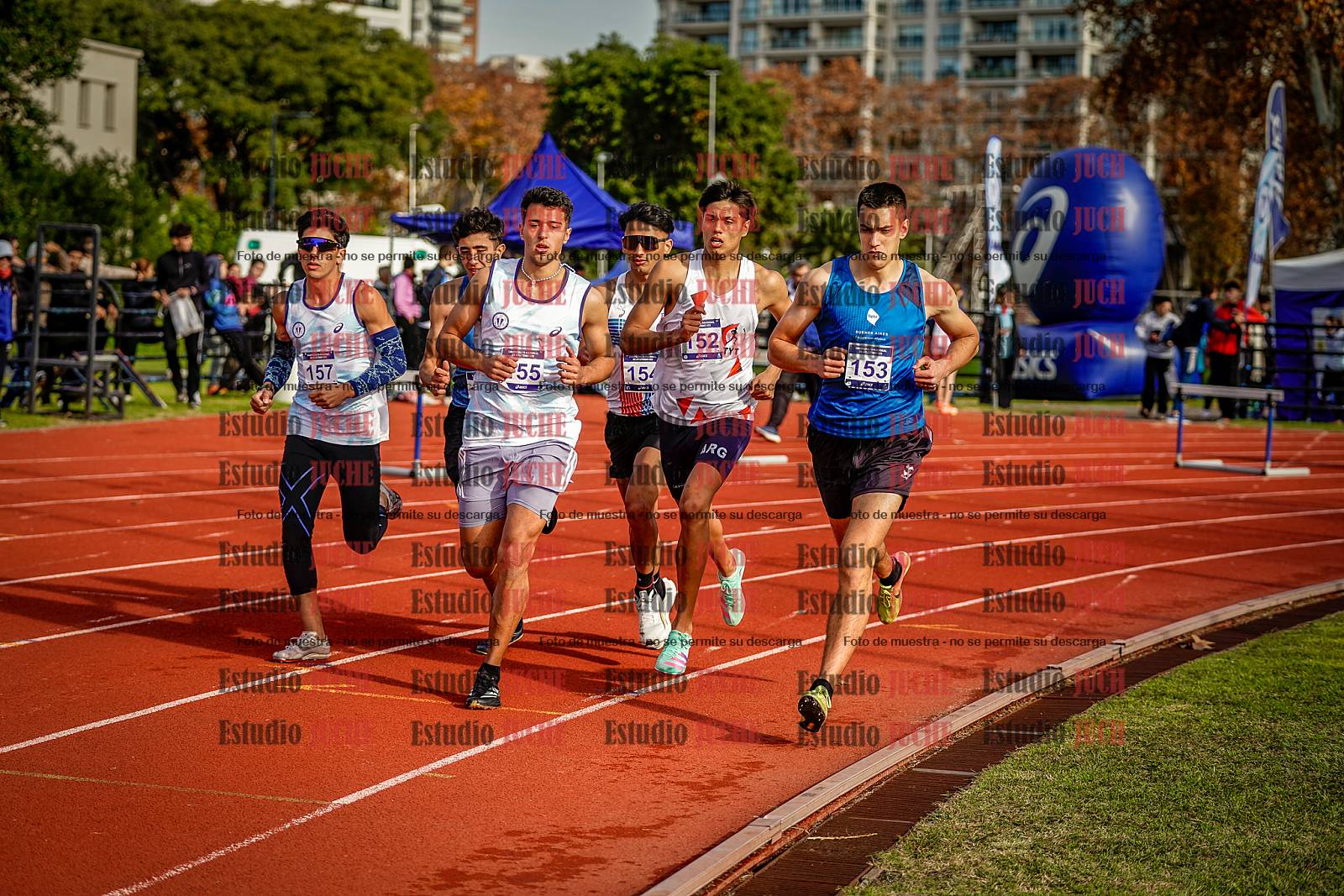 Fotos de los 1500 m llanos de varones - decatlón 10
