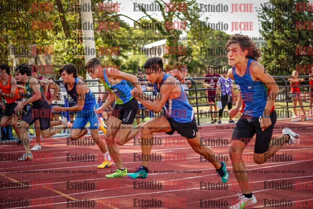 Fotos de los 100 m llanos de varones - FINAL U20