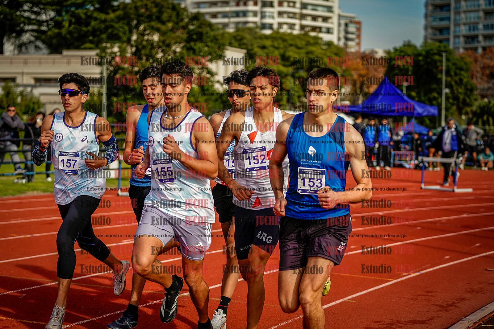 Fotos de los 1500 m llanos de varones - decatlón 10