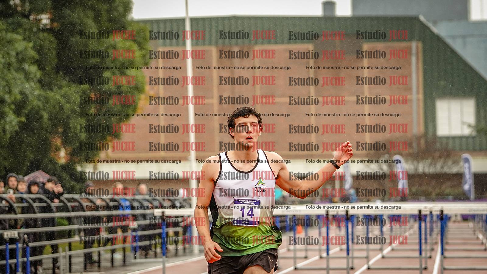 Fotos de los 110 m con vallas de varones - FINAL