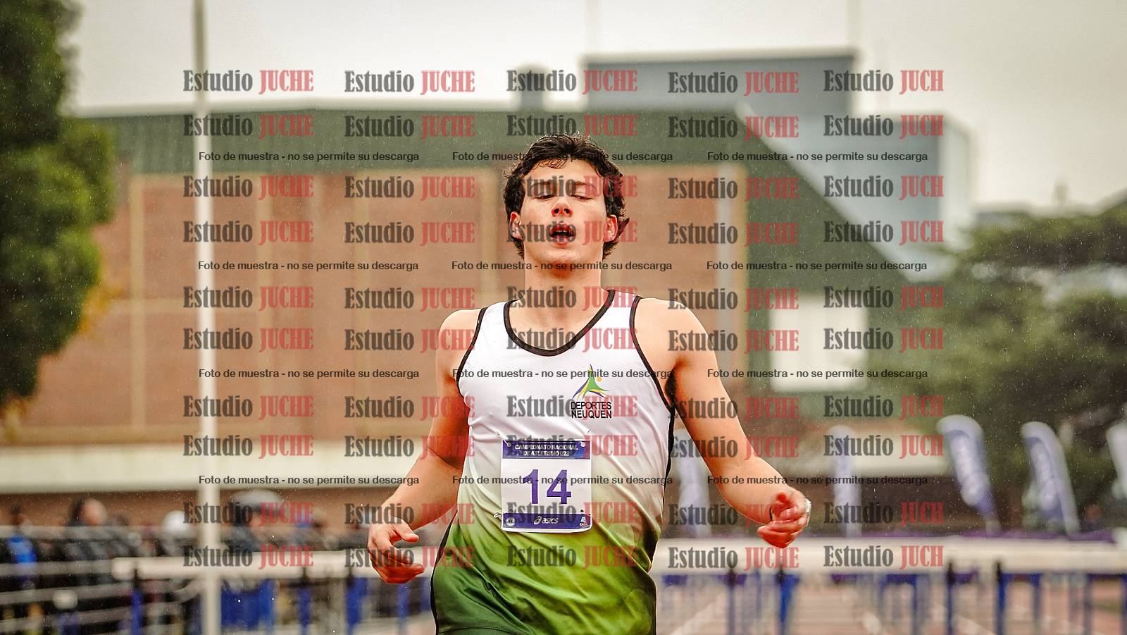 Fotos de los 110 m con vallas de varones - FINAL