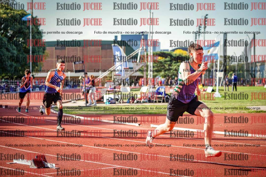 Fotos de los 400 m llanos de varones