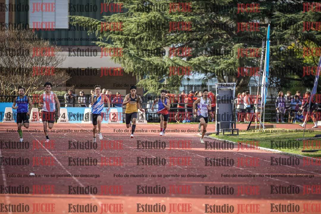 Fotos de los 200 m llanos de varones - FINAL