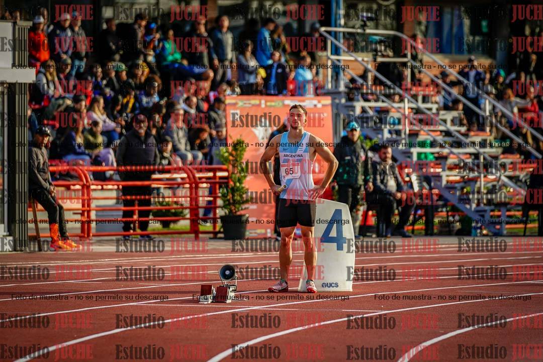 Fotos de los relevos 4x100 m de varones