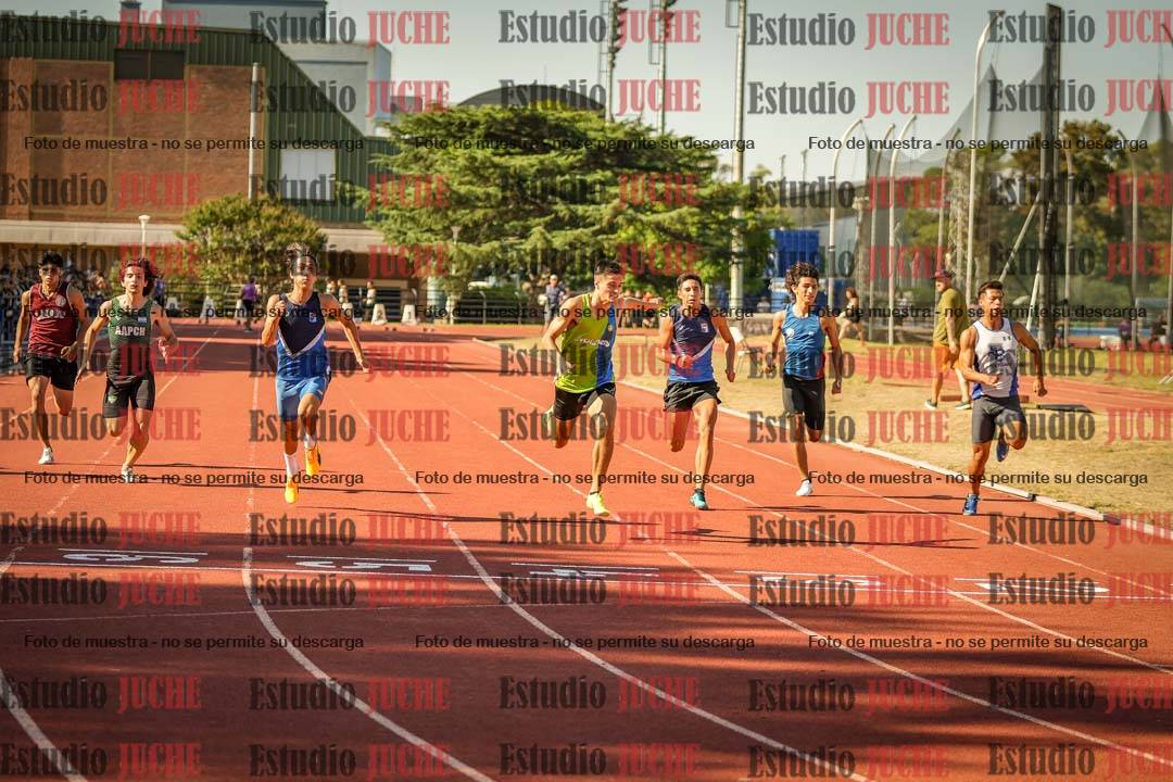 Fotos de los 100 m llanos de varones - FINAL U20