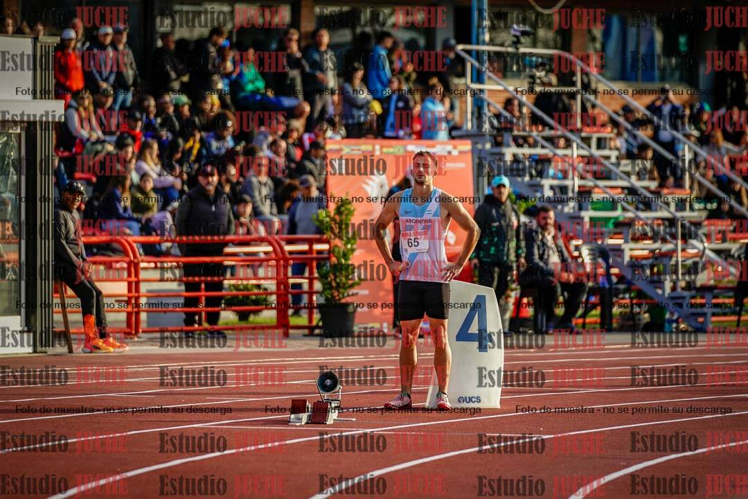 Fotos de los relevos 4x100 m de varones