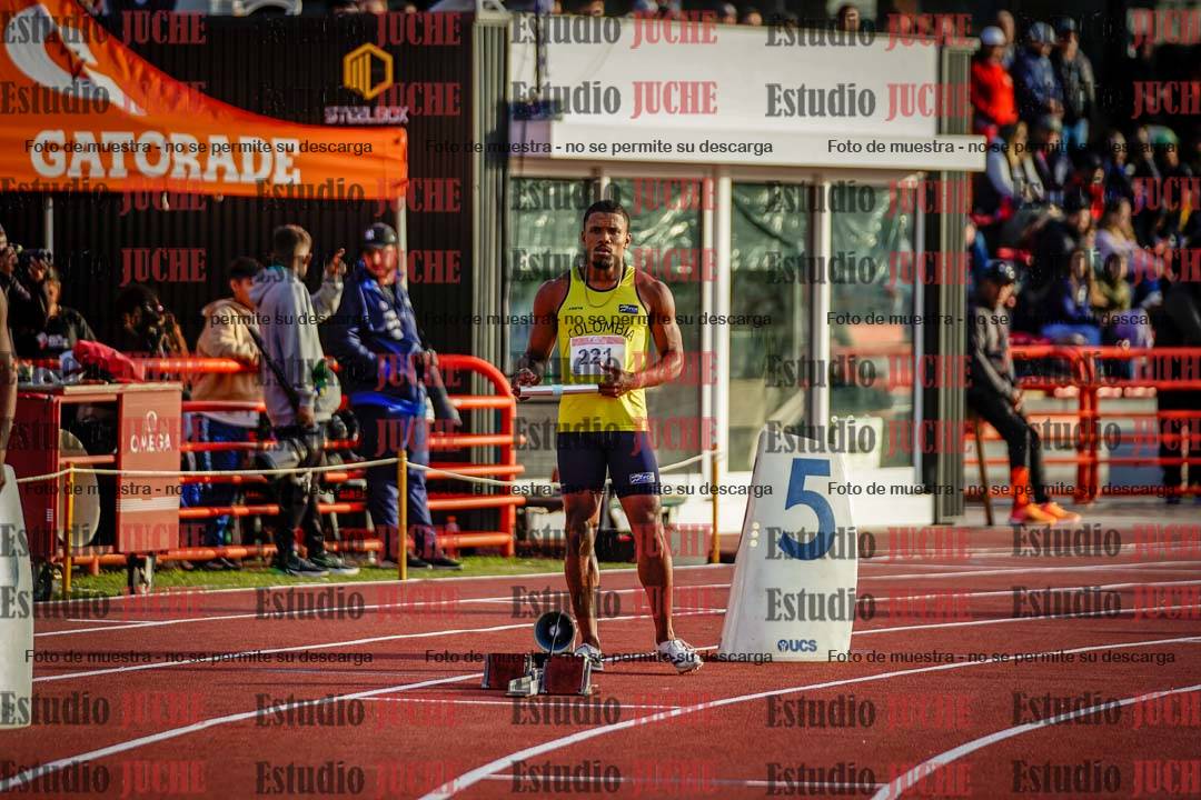 Fotos de los relevos 4x100 m de varones