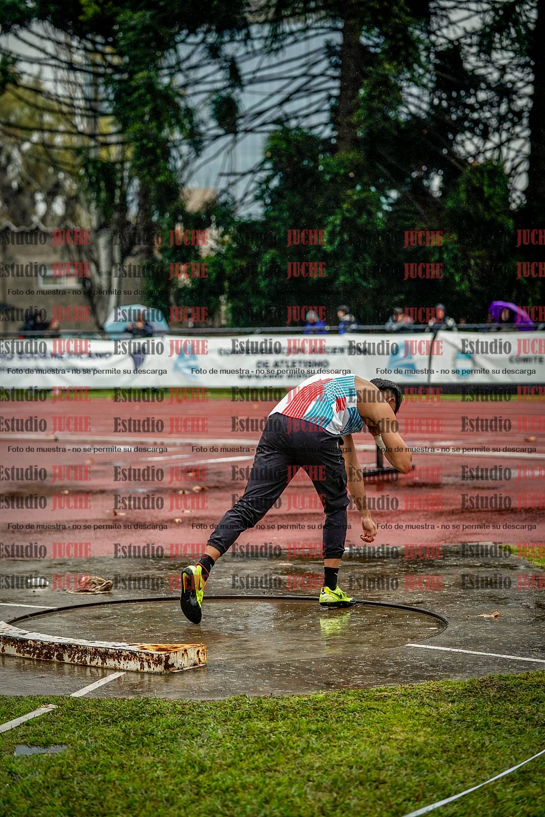 Fotos del lanzamiento de bala de varones - decatlón 3