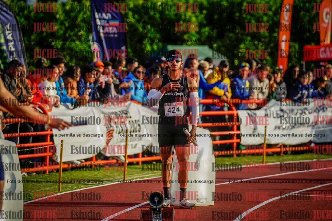 Fotos de los relevos 4x100 m de varones