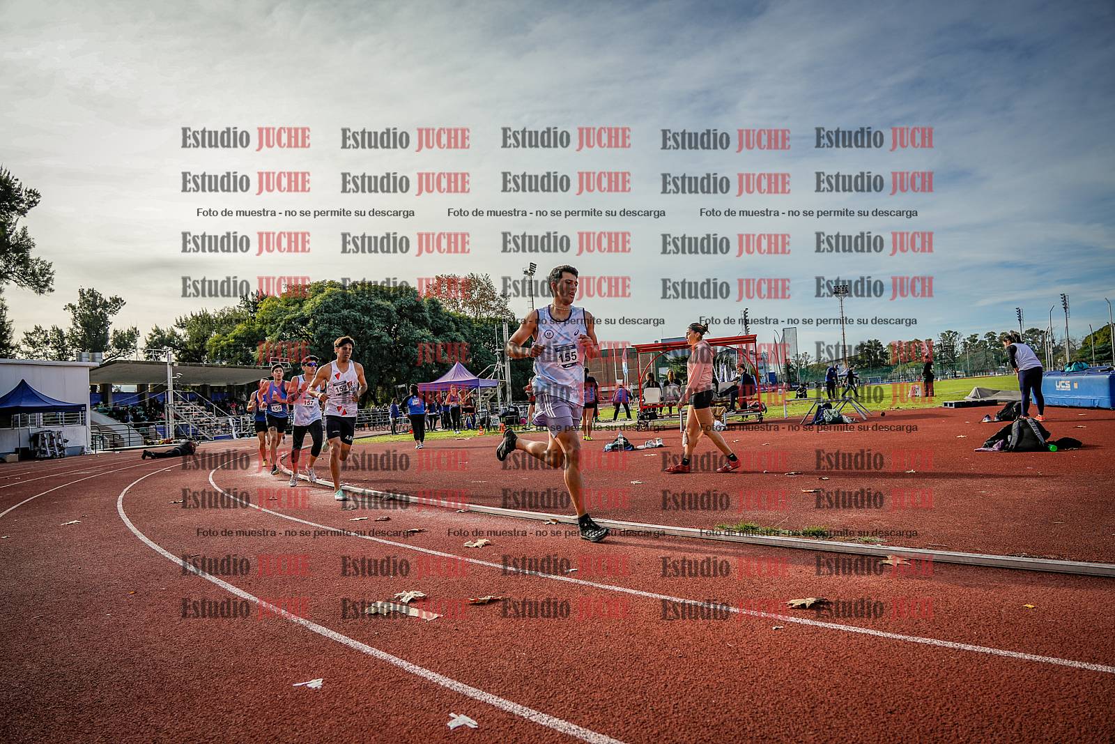 Fotos de los 1500 m llanos de varones - decatlón 10
