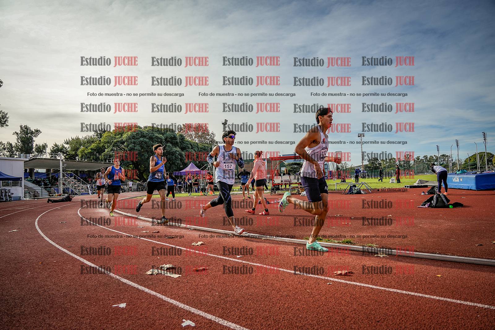 Fotos de los 1500 m llanos de varones - decatlón 10