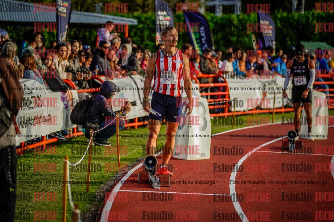 Fotos de los relevos 4x100 m de varones