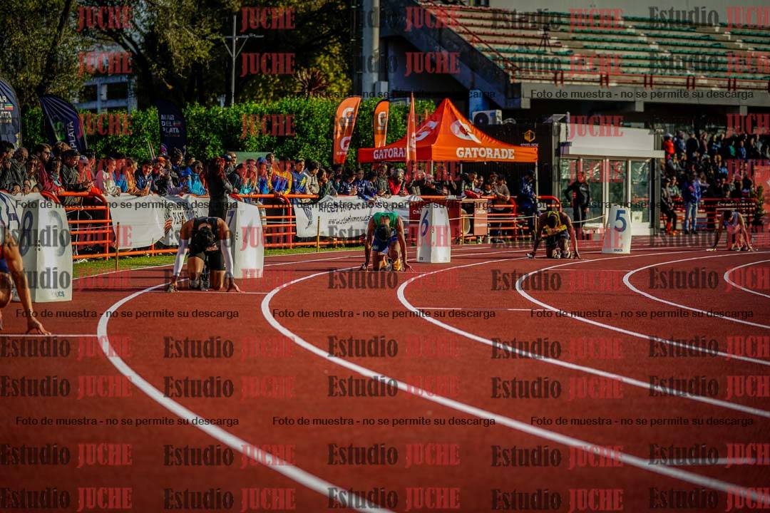 Fotos de los relevos 4x100 m de varones