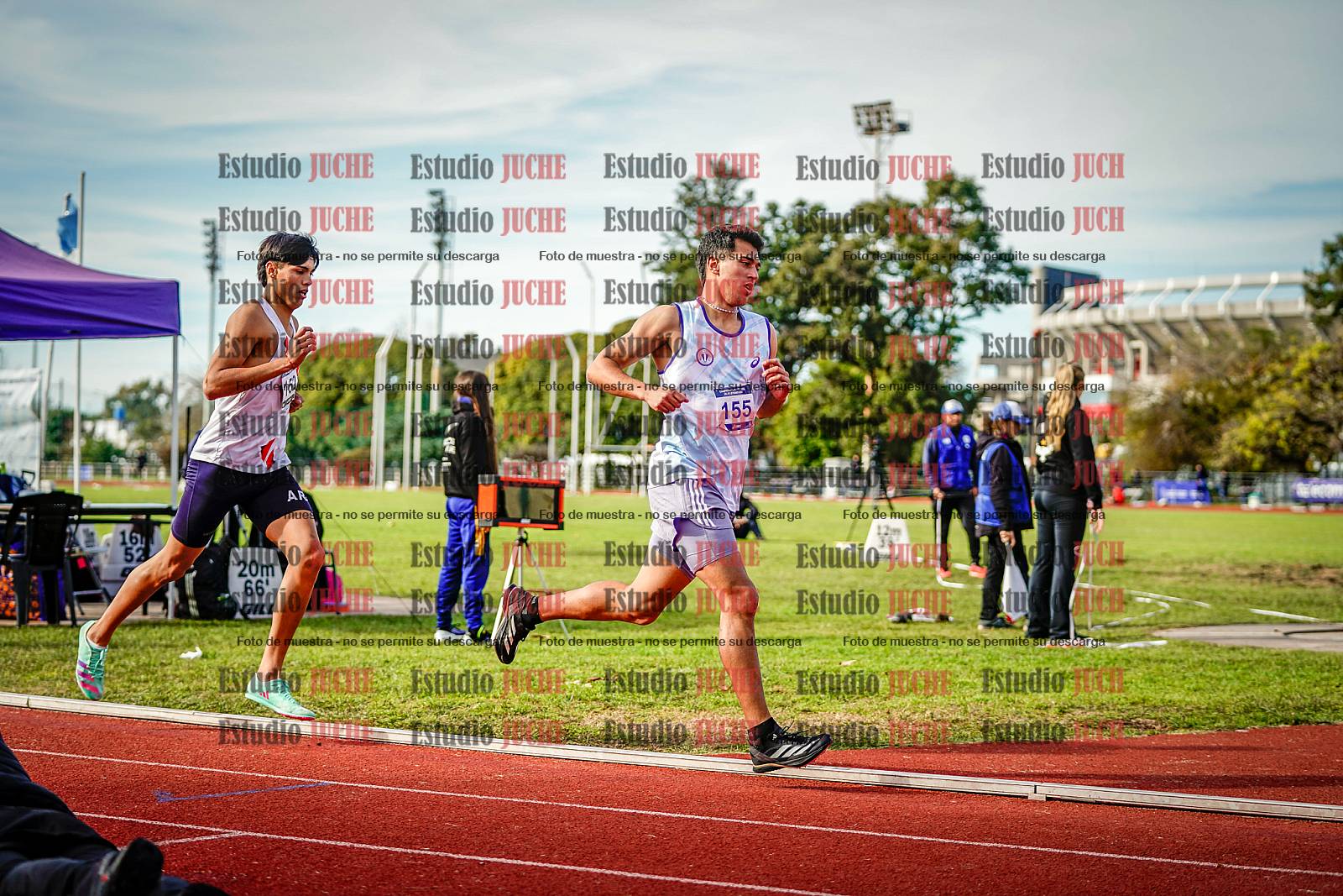 Fotos de los 1500 m llanos de varones - decatlón 10
