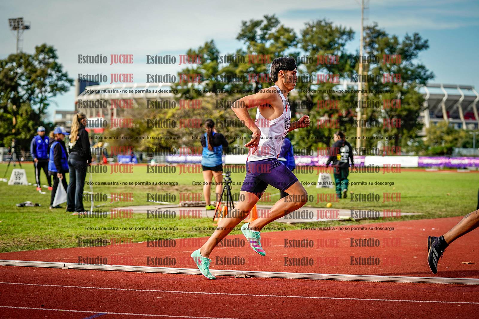 Fotos de los 1500 m llanos de varones - decatlón 10