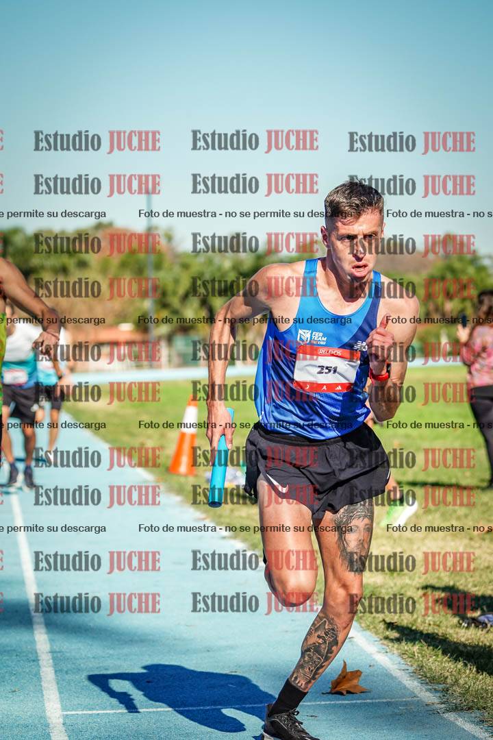 Fotos durante los relevos