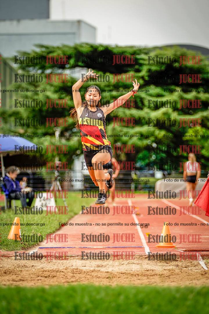 Fotos del salto en largo de mujeres
