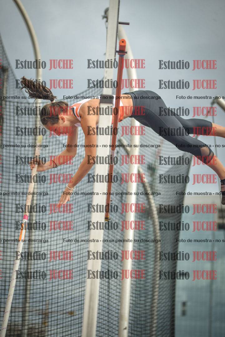 Fotos del salto con garrocha de mujeres y varones