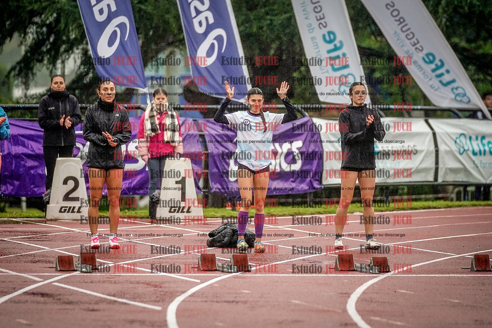 Fotos de los 100 m llanos de mujeres - FINAL