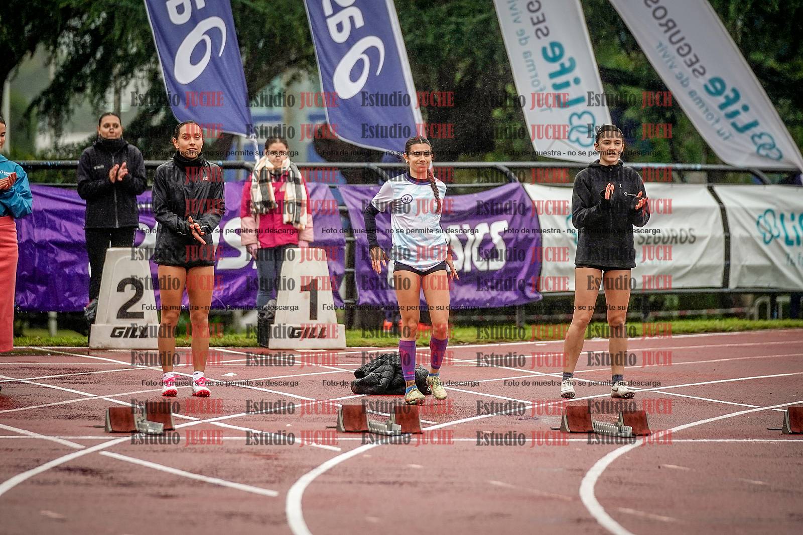 Fotos de los 100 m llanos de mujeres - FINAL
