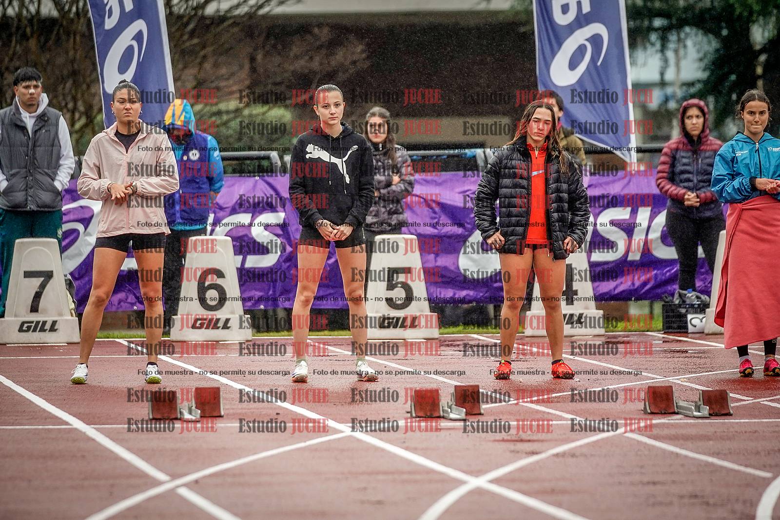 Fotos de los 100 m llanos de mujeres - FINAL