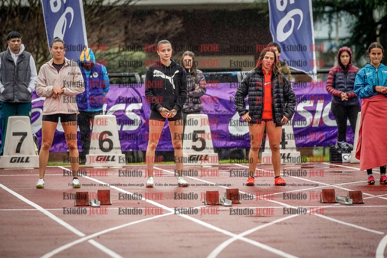 Fotos de los 100 m llanos de mujeres - FINAL