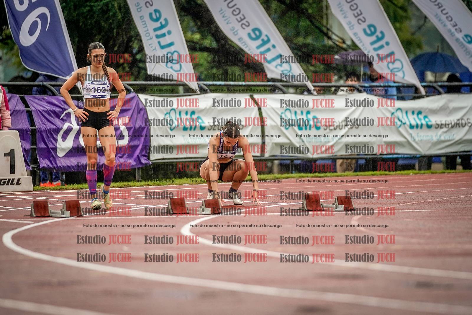 Fotos de los 100 m llanos de mujeres - FINAL