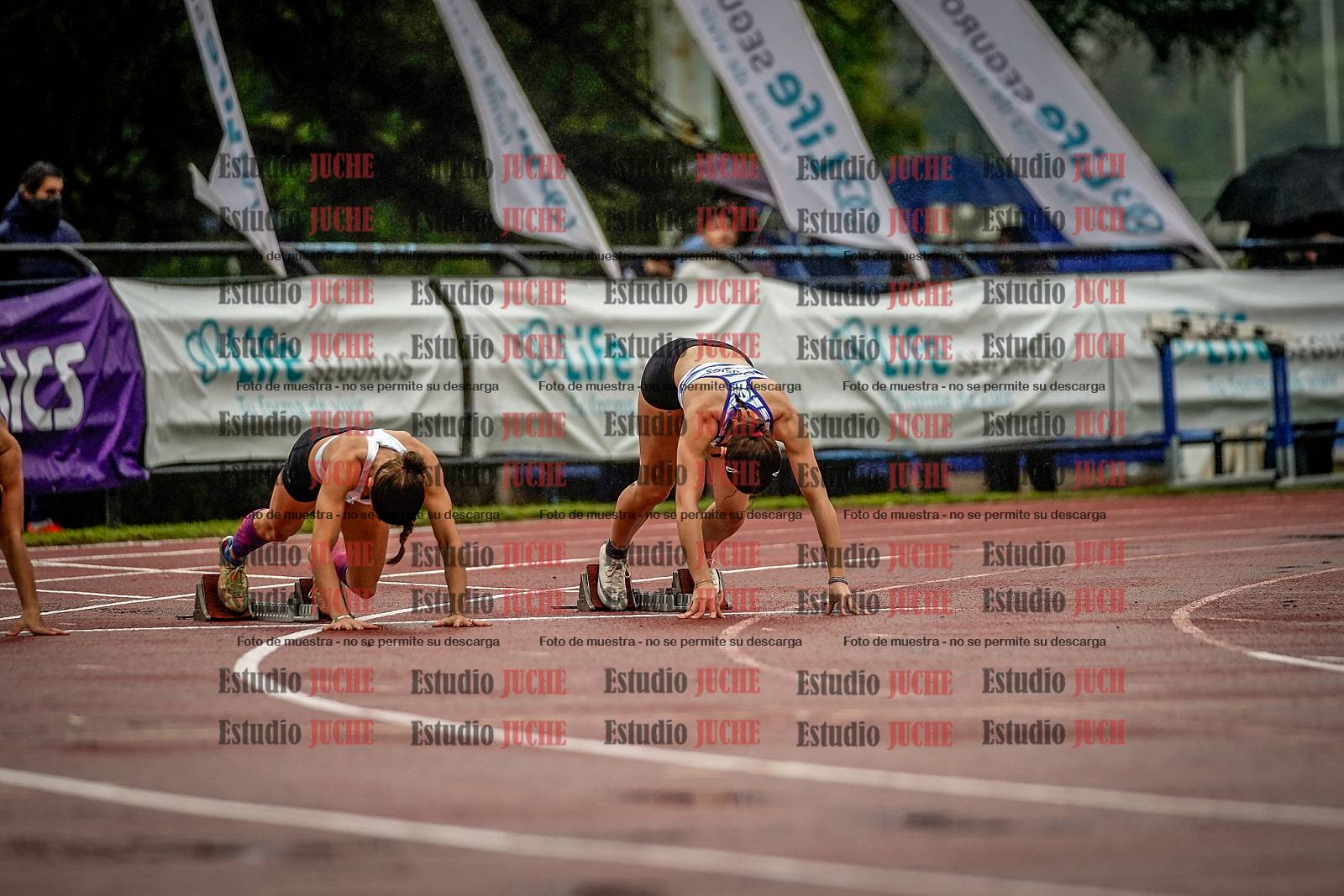 Fotos de los 100 m llanos de mujeres - FINAL