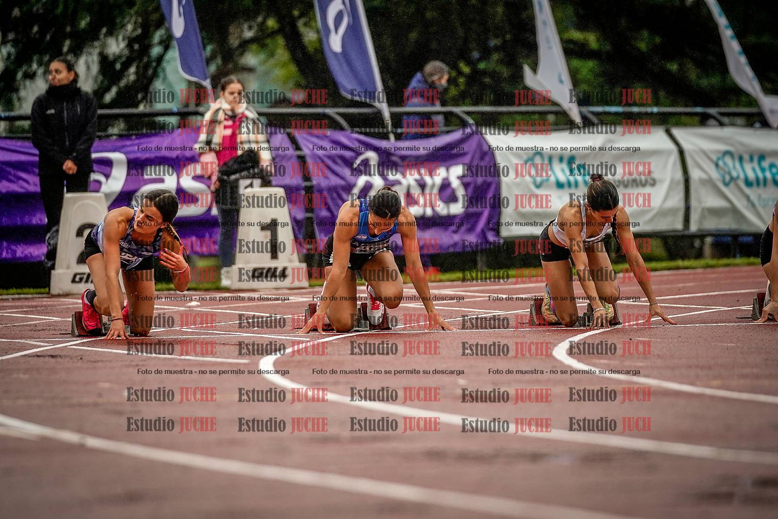 Fotos de los 100 m llanos de mujeres - FINAL