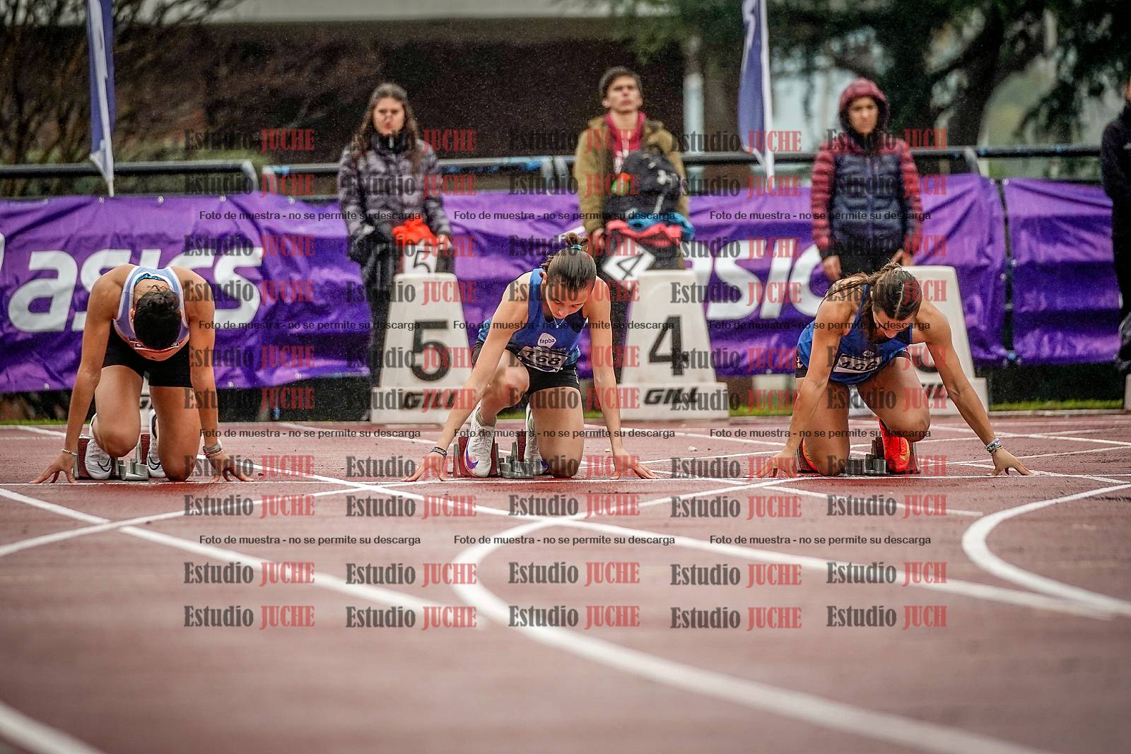 Fotos de los 100 m llanos de mujeres - FINAL