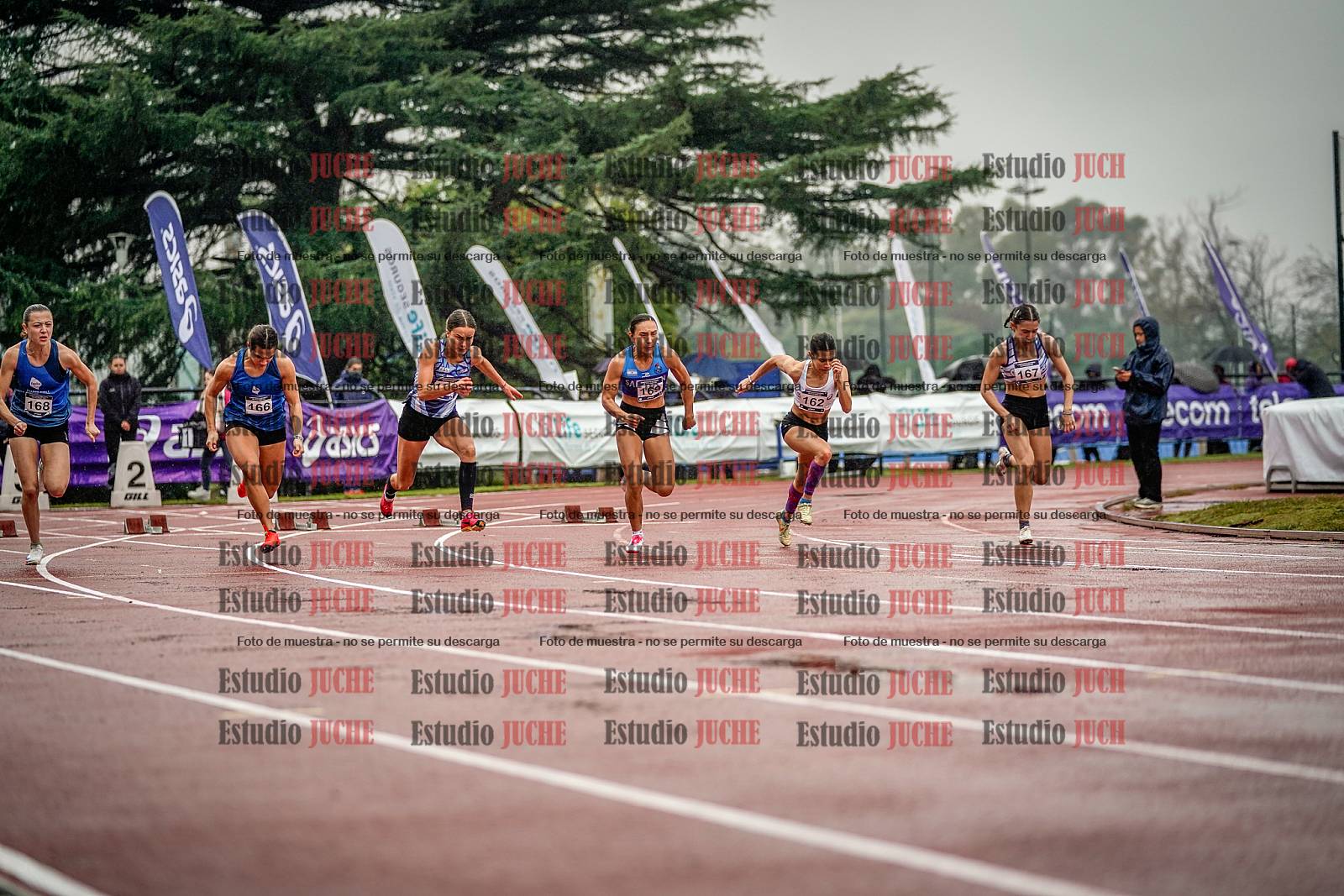 Fotos de los 100 m llanos de mujeres - FINAL