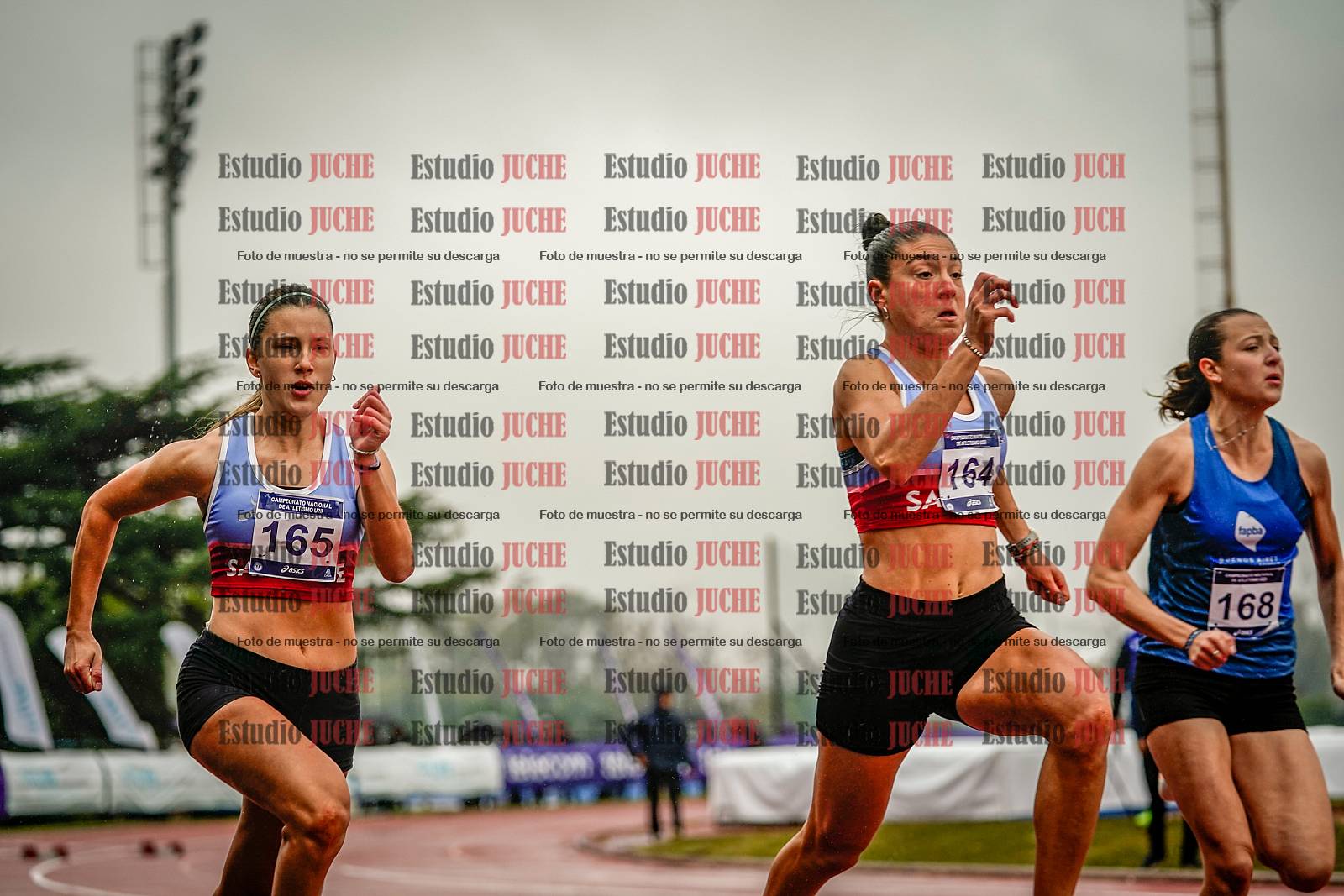 Fotos de los 100 m llanos de mujeres - FINAL