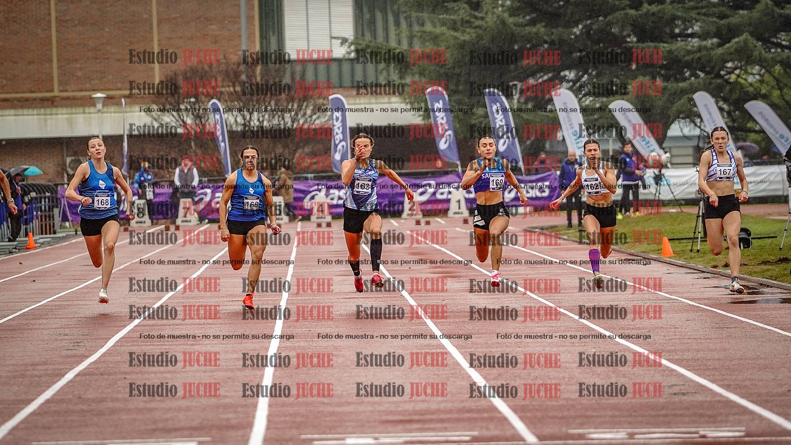 Fotos de los 100 m llanos de mujeres - FINAL