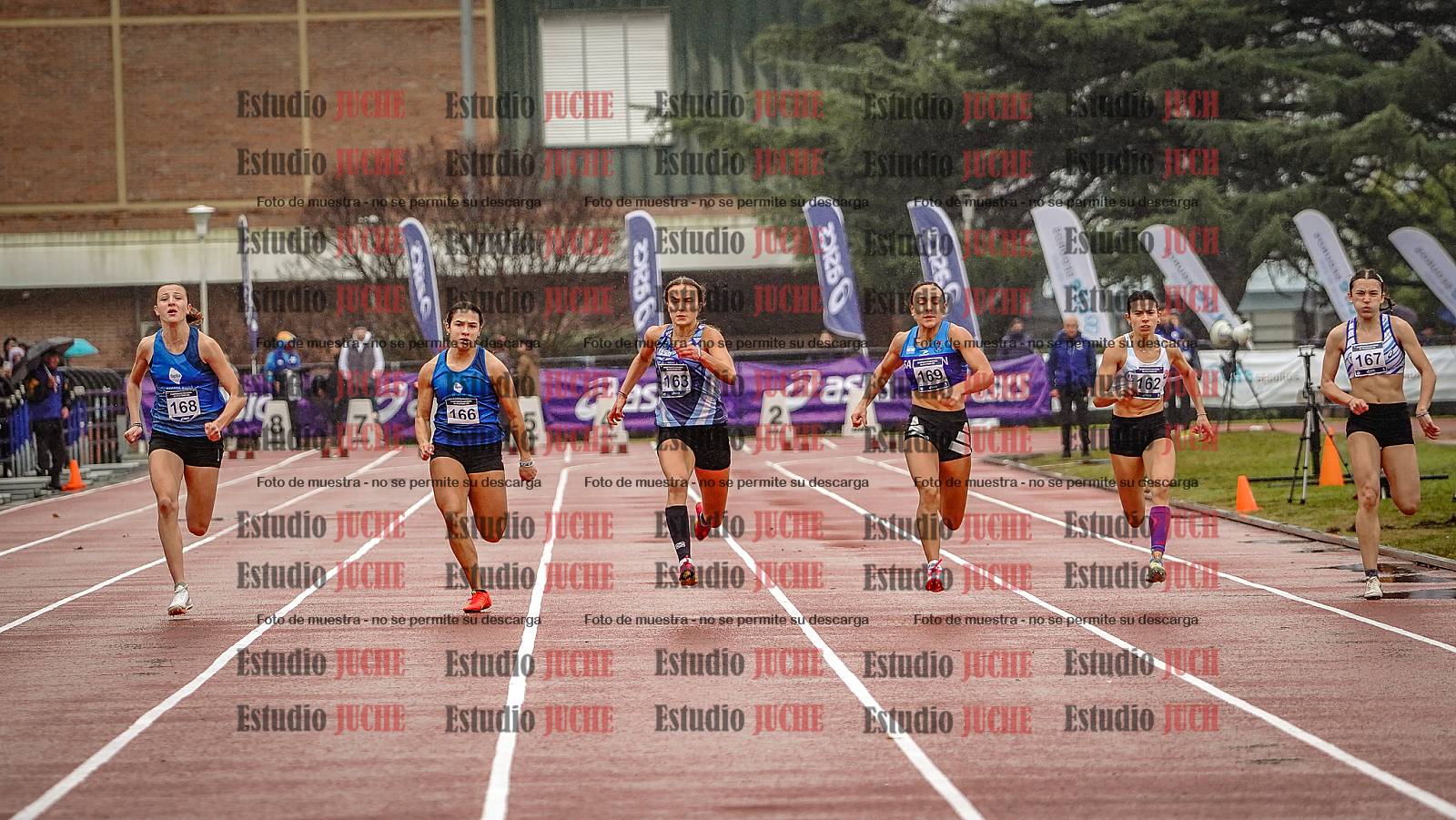 Fotos de los 100 m llanos de mujeres - FINAL
