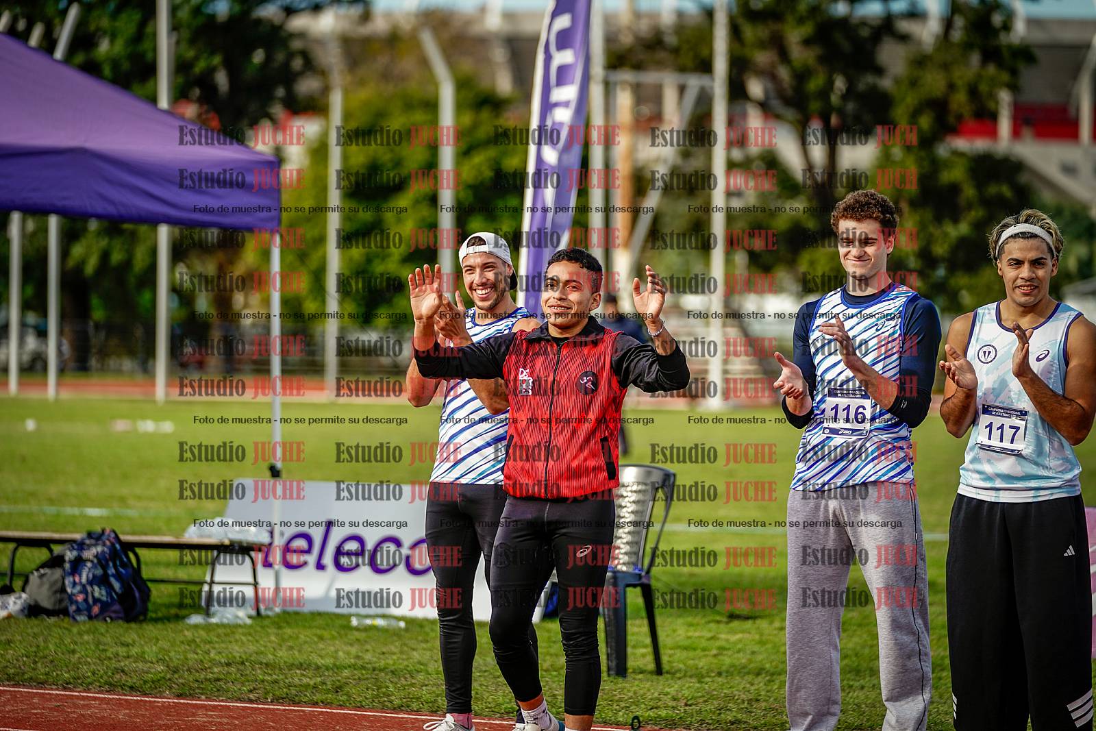 Fotos del salto triple de varones
