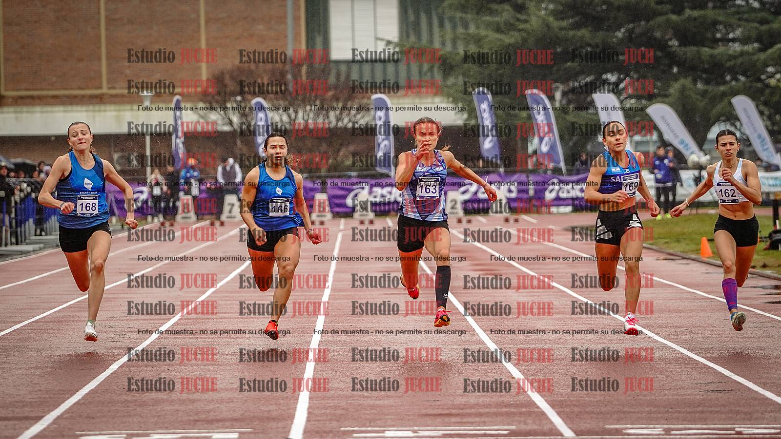 Fotos de los 100 m llanos de mujeres - FINAL
