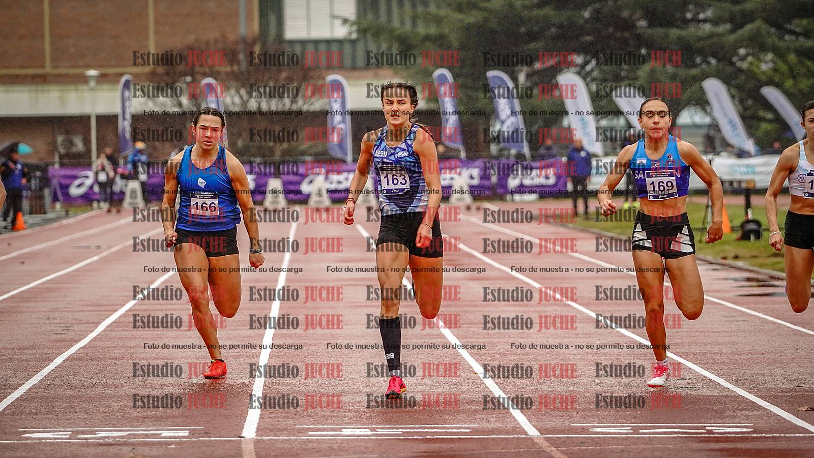 Fotos de los 100 m llanos de mujeres - FINAL