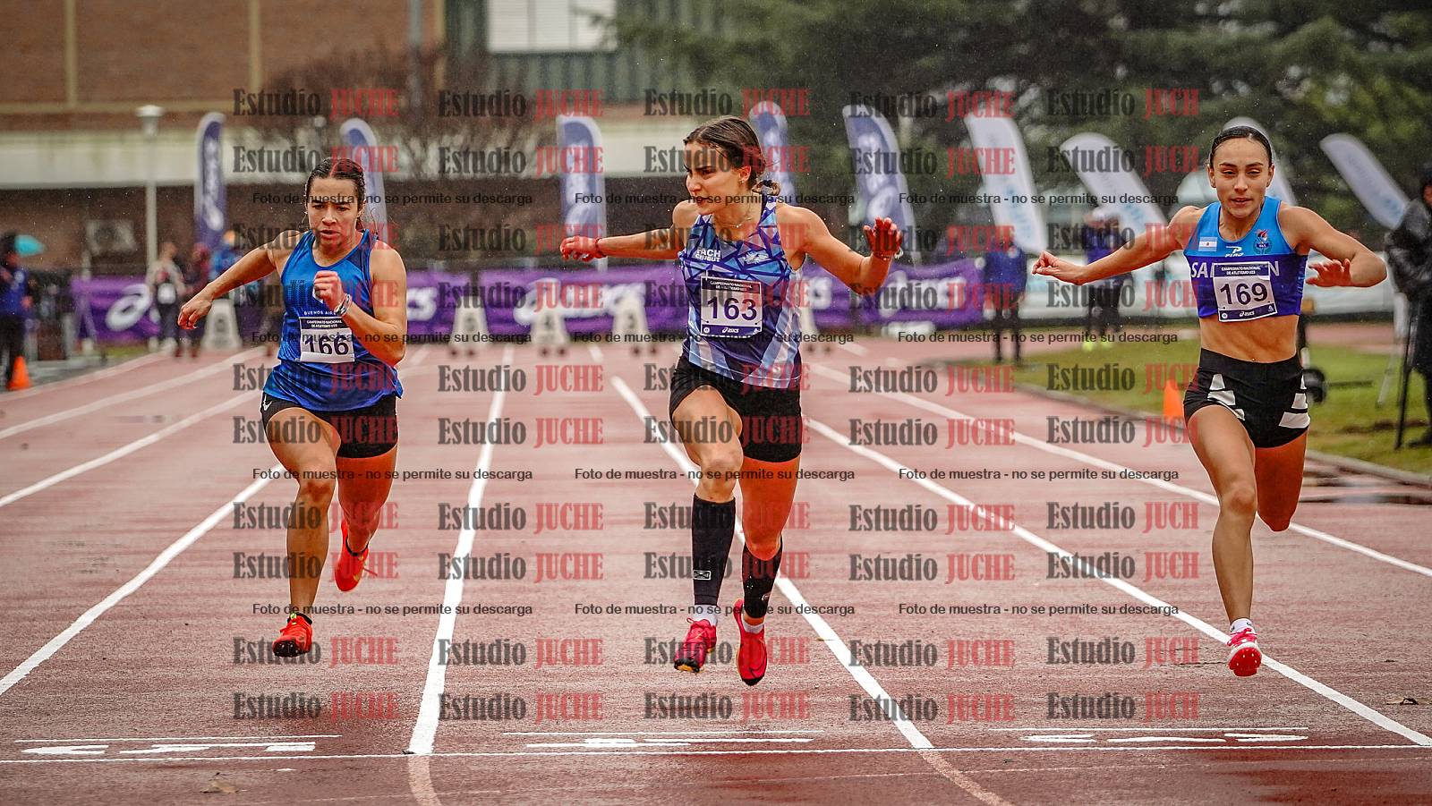 Fotos de los 100 m llanos de mujeres - FINAL