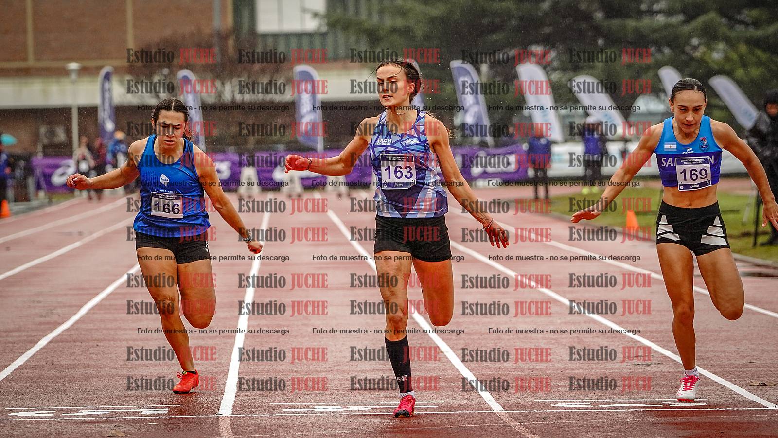 Fotos de los 100 m llanos de mujeres - FINAL