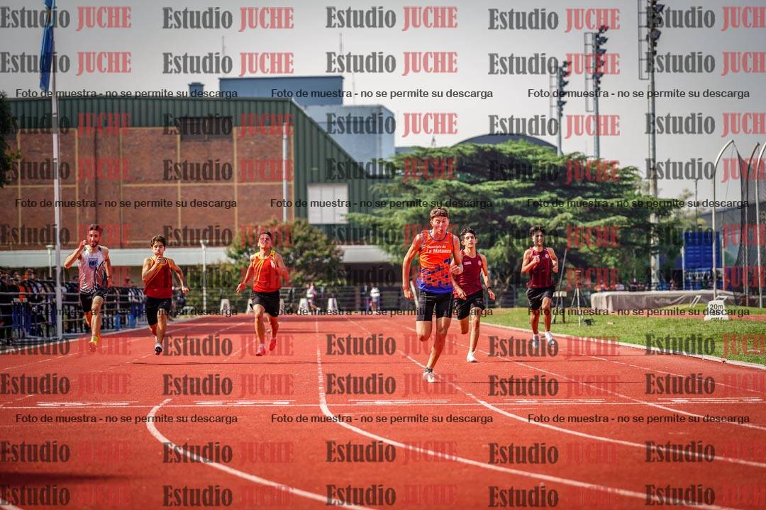 Fotos de los 200 m llanos de varones