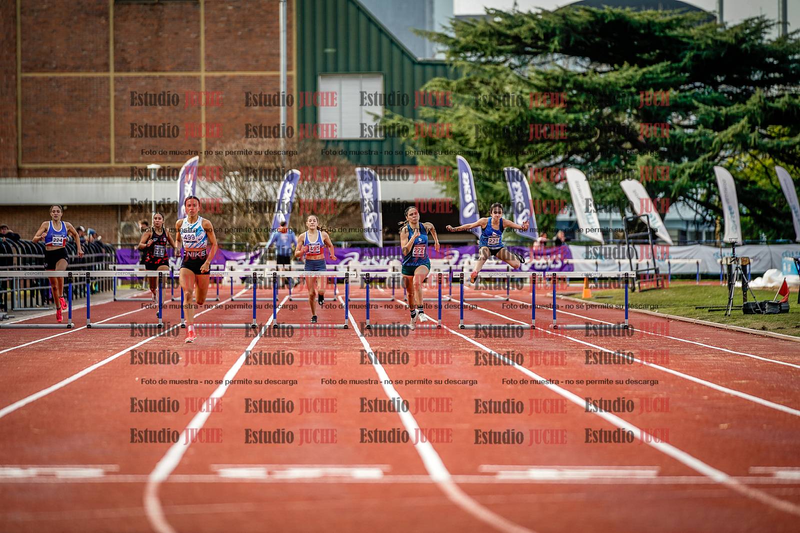 Fotos de los 400 m con vallas de mujeres