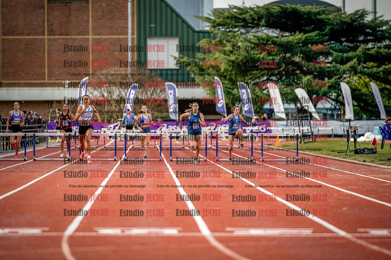 Fotos de los 400 m con vallas de mujeres