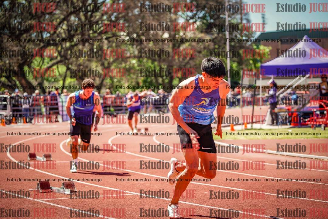 Fotos de los 400 m llanos de varones