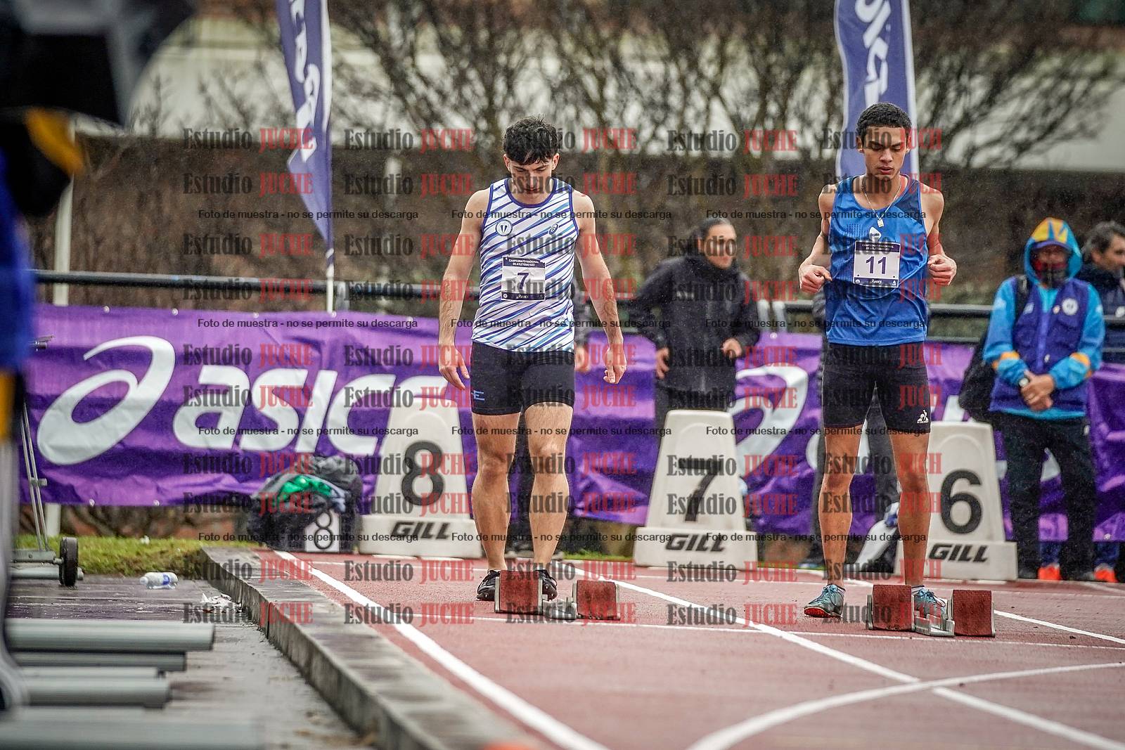 Fotos de los 100 m llanos de varones - FINAL