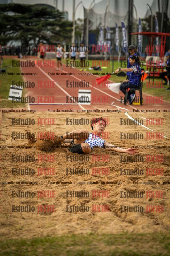 Fotos del salto en largo de varones