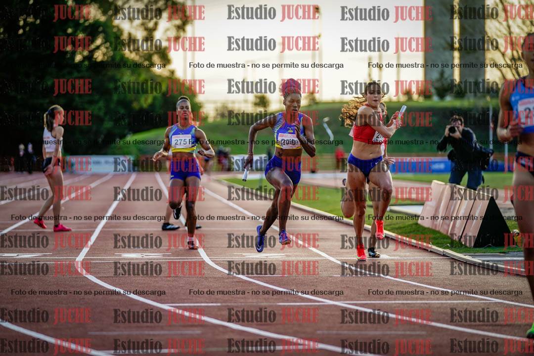 Fotos de los relevos 4x400 m de mujeres